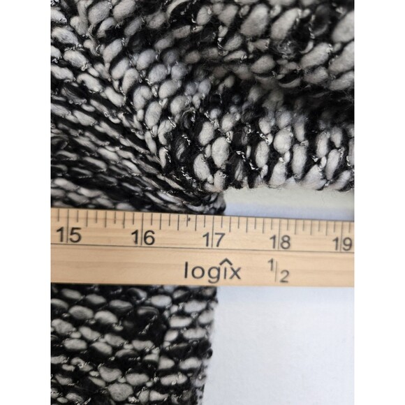 Calvin Klein Peacoat Womens 4 Black White Double Breasted Old Money Classic Warm - Picture 7 of 10